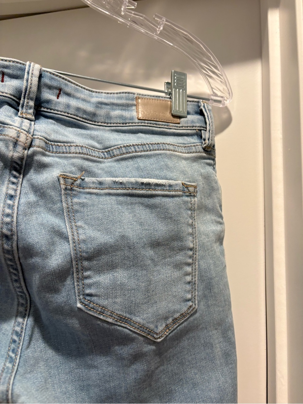 Dear John Light Wash Distressed Women’s Cropped Jeans - Picture 8 of 10